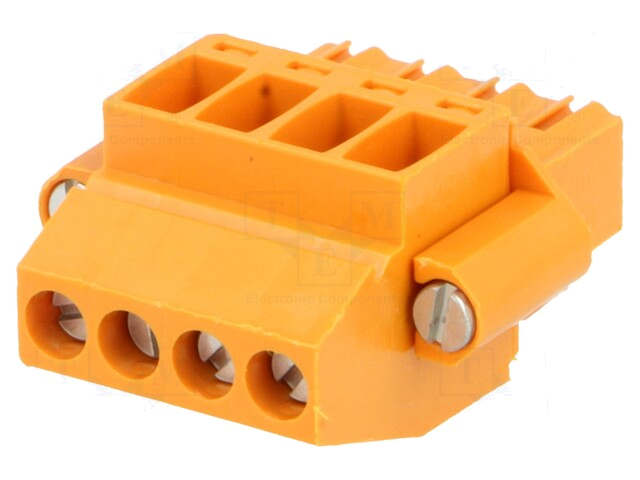 Ontkoppelbare terminal strip; 3,5mm; banen: 4; hoek van 90 ° Ontkoppelbare terminal strip; 3,5mm; banen: 4; hoek van 90 °